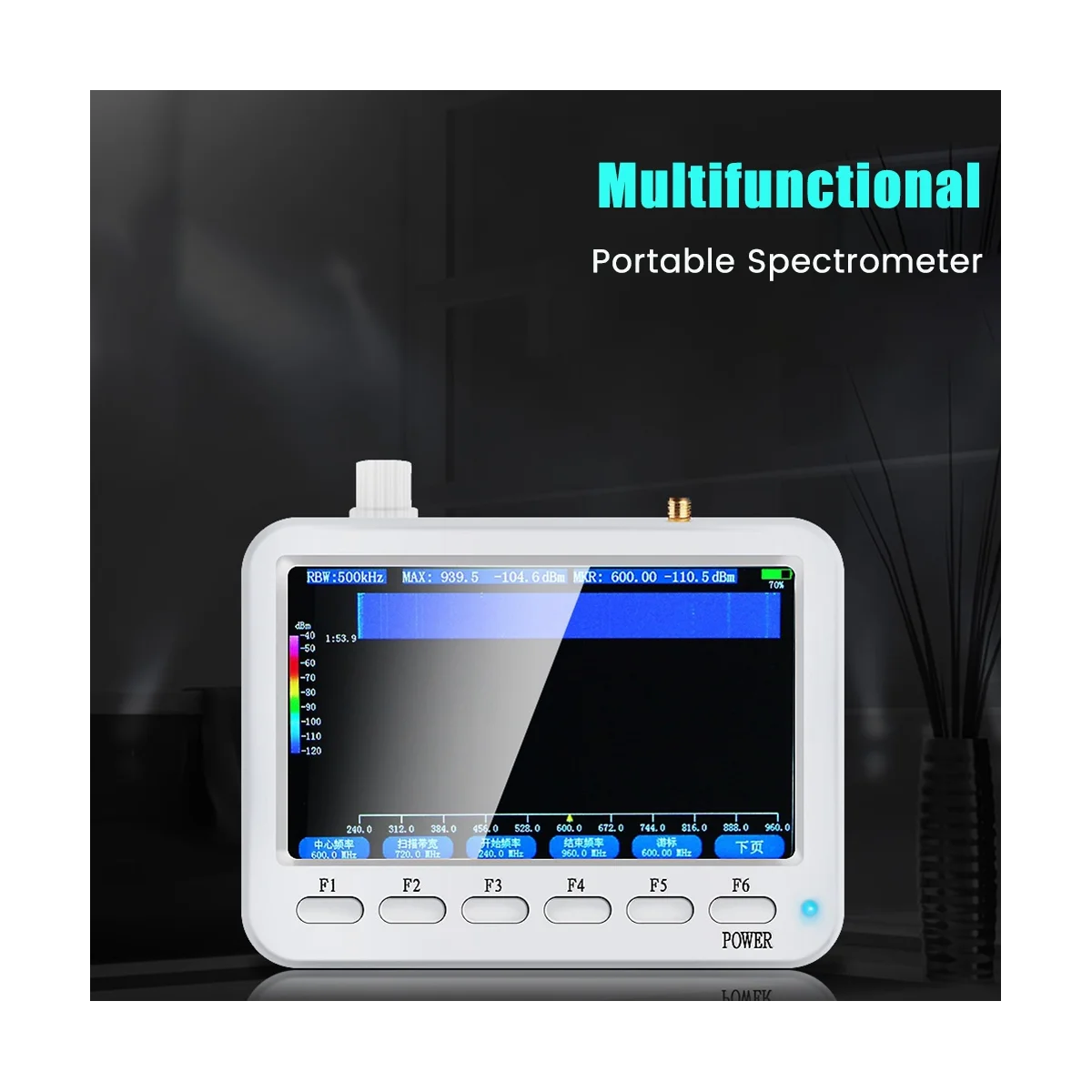 XT-127-AT DIY Spectrum Analyzer RF Spectrometer 240M-2.9G WiFi Walkie-Talkie RFID Radiation Monitor