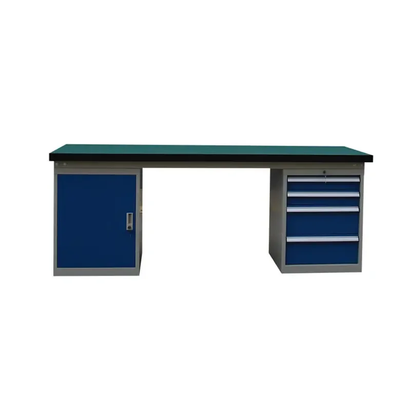 Steel and Wood Material Laboratory Furniture Workbench Table