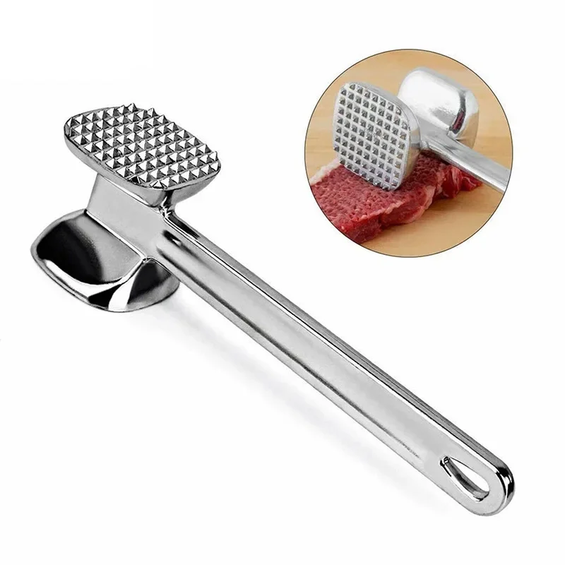 

Home Single Side Hammer Aluminum Alloy Steak Hammer Pine Meat Pork Chop Hammer Single Side Kitchen Gadgets Accessories