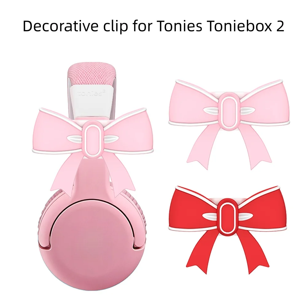 

Decorative clip for Tonies Toniebox 2 Bluetooth-compatible headphones bow design
