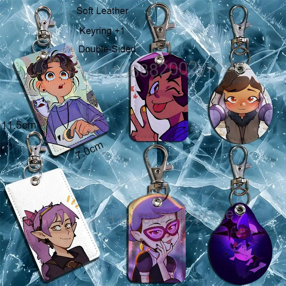 

Luz Noceda Amity Blight Owl House Cartoon Singer Anime Card Keychain Fashion Pendant Bag ID Door Card Holder Bus Card Cute Adult