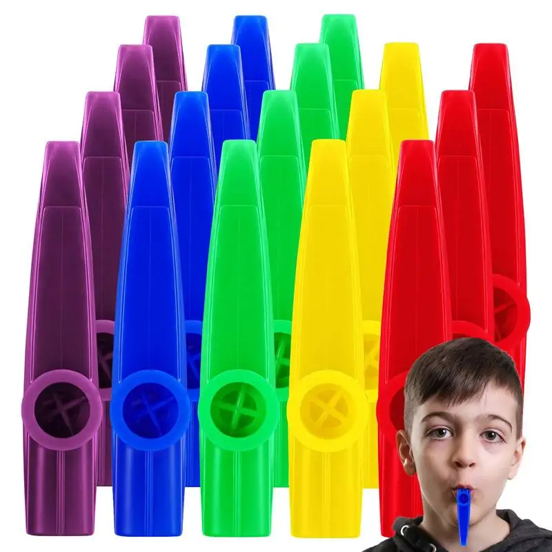 Kazoo For Kids Orff Instruments Multi Colorful Kazoo Music Instrument Good Companion For Guitar Ukulele Violin Piano Keyboard