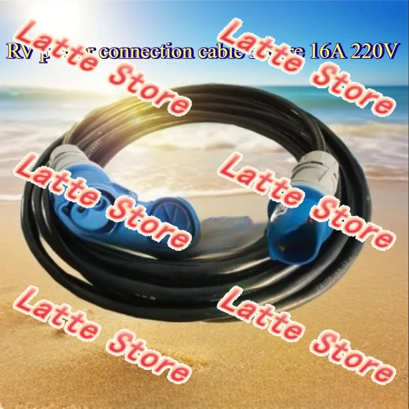 5m 10m RV External Power Cord 16A 230V CEE Plug Caravan Yacht Camping Extension Cable Outdoor Customizable