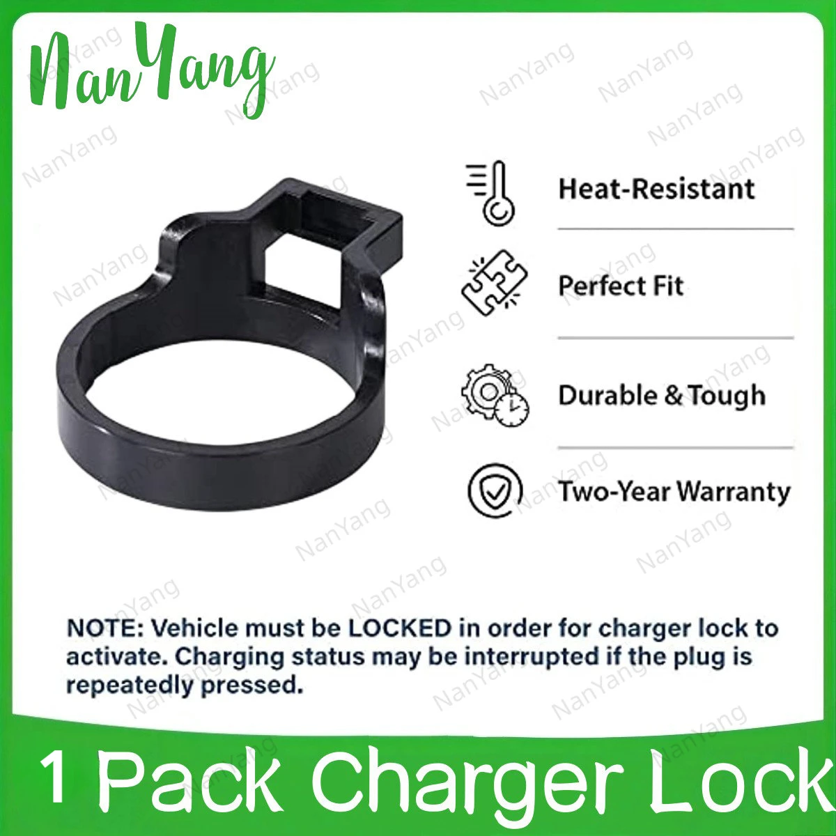 1 Pack Charger Lock Compatible with J1772 to Tesla Charging Adapter Model X/Y/3/S Durable and Heat-Resistant Material