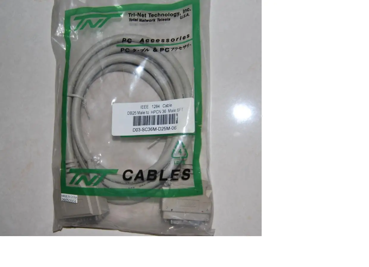 (100% Genuine) Brand New TNT Connecting Cable IEEE 1284 DB25M-CN36M