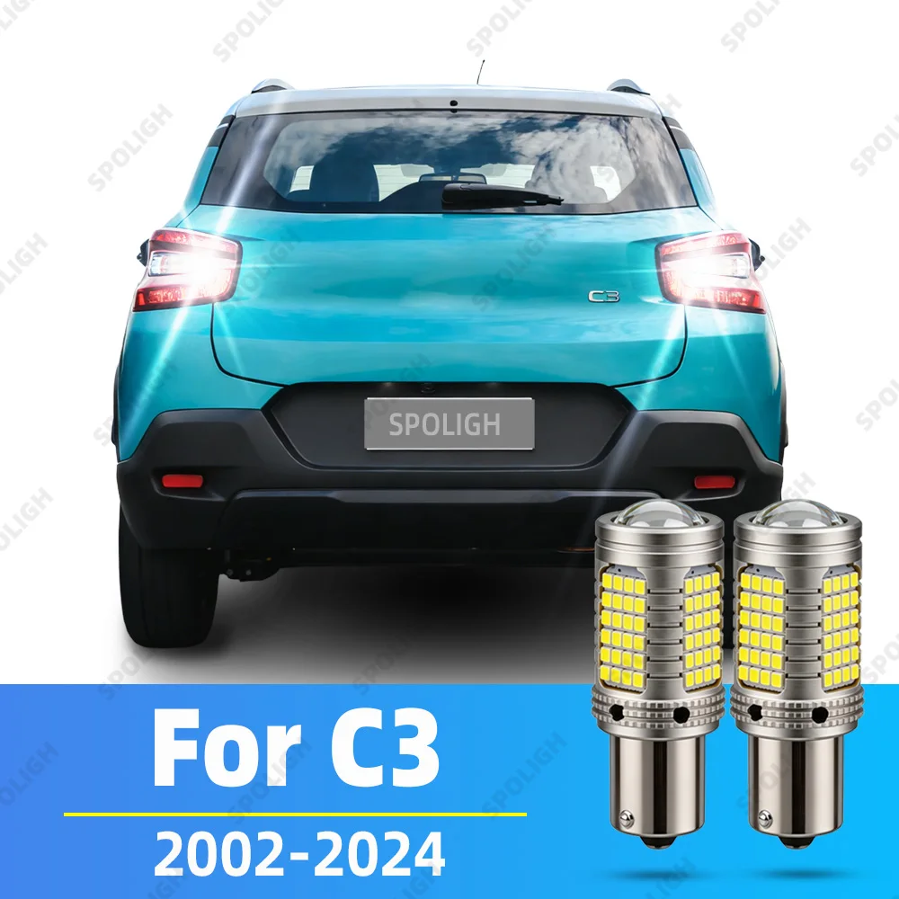 

For Citroen 1 2 3 4 Aircross 1 Picasso Pluriel LED Reverse Lights Car Reversing Lamp Backup LED Back Up Bulb 2002-2022 2023 2024