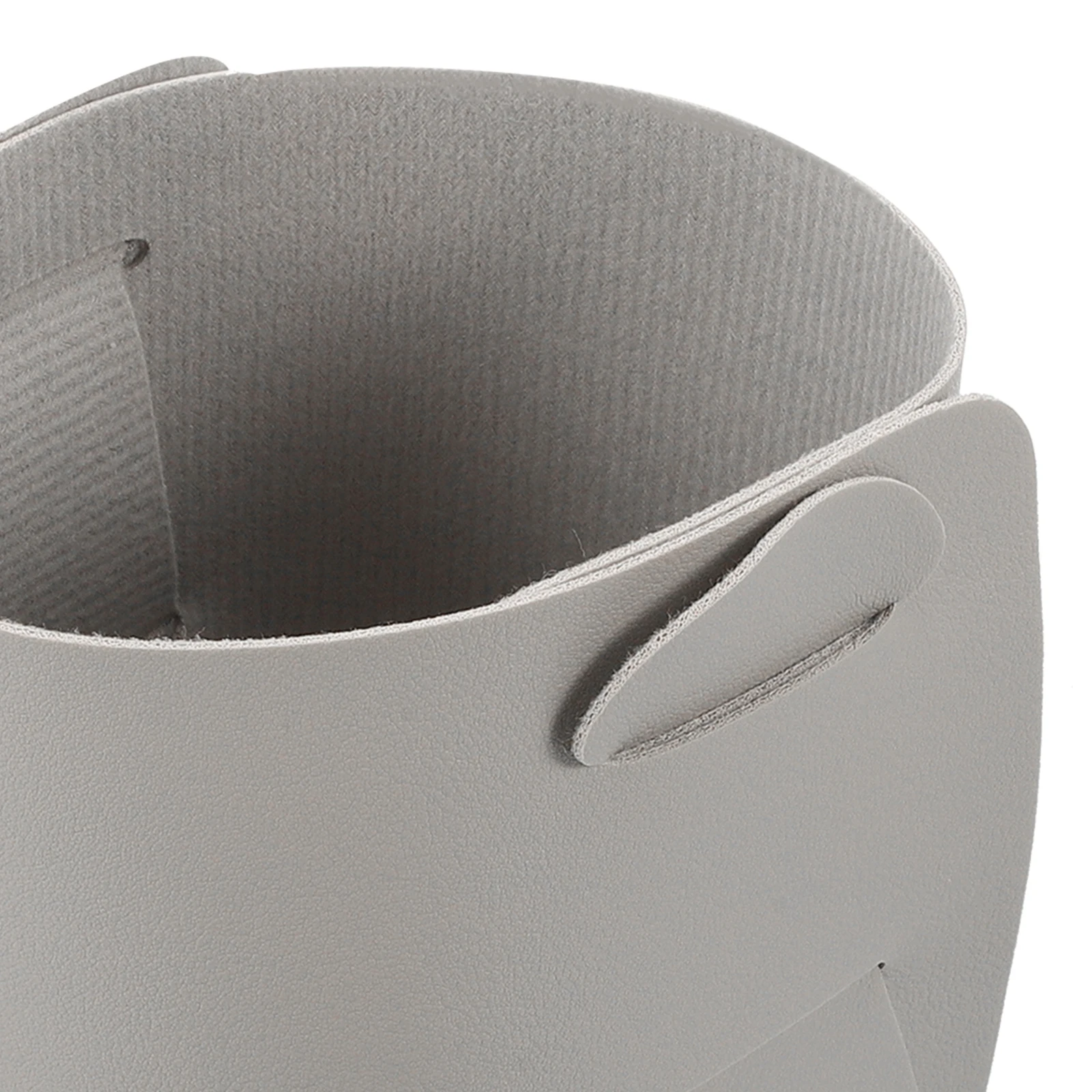 

Storage Box PVC Grey Foldable Desktop Holder Makeup Brushes Jewelry Pens Keys Sundries Tabletop Entryway Box