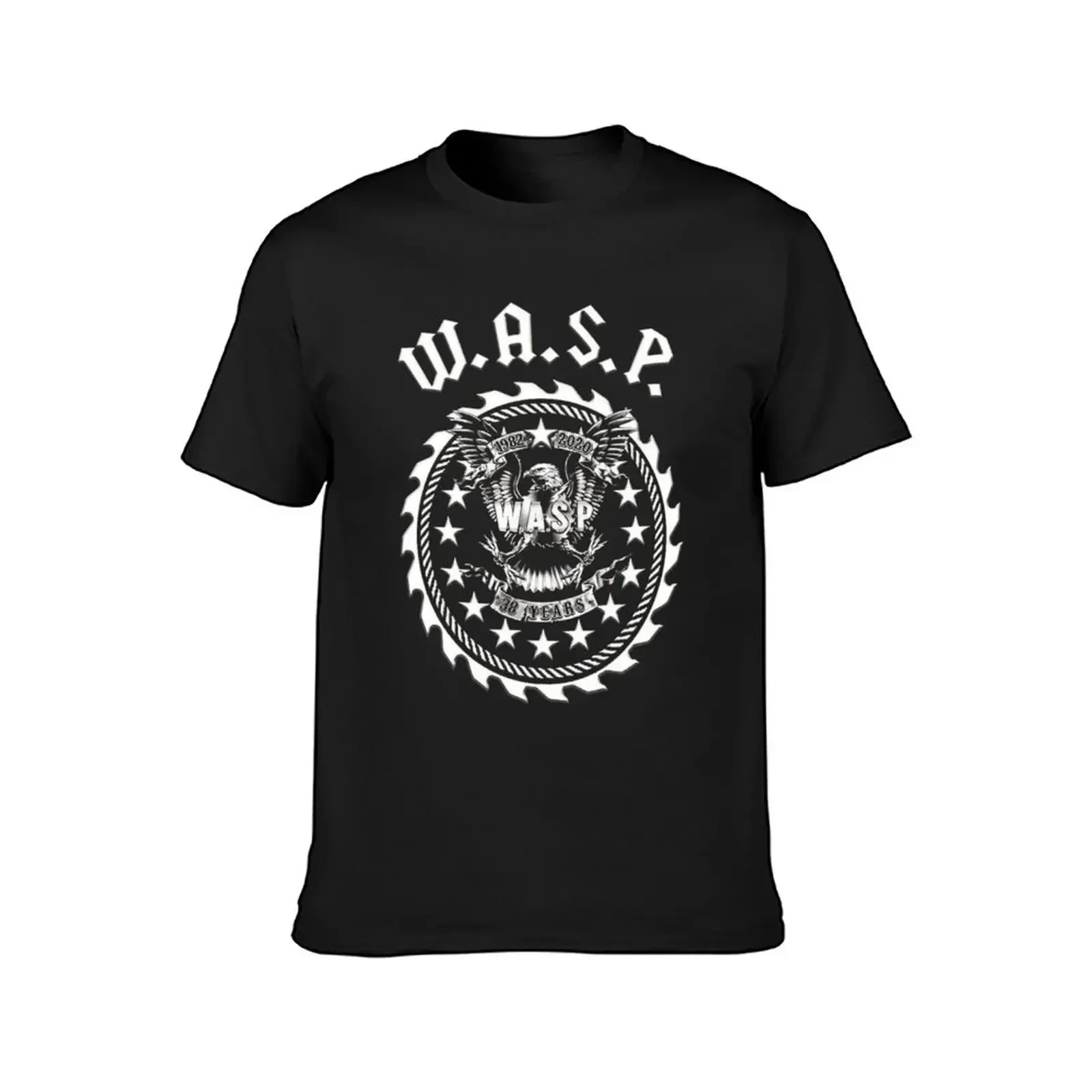 W.A.S.P Logo 38 Years T-Shirt animal prinfor boys blanks kawaii clothes vintage clothes Men's clothing