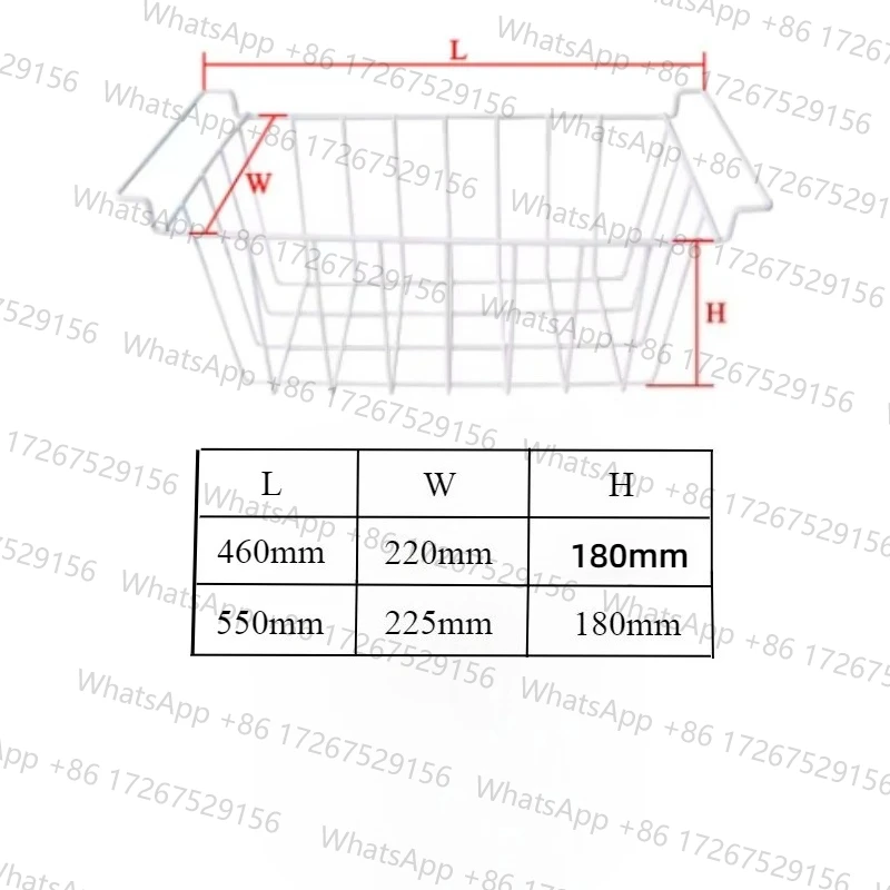 1PC Chest freezer hanging storage basket universal for cold storage refrigerator Food basket Storage hanging Basket