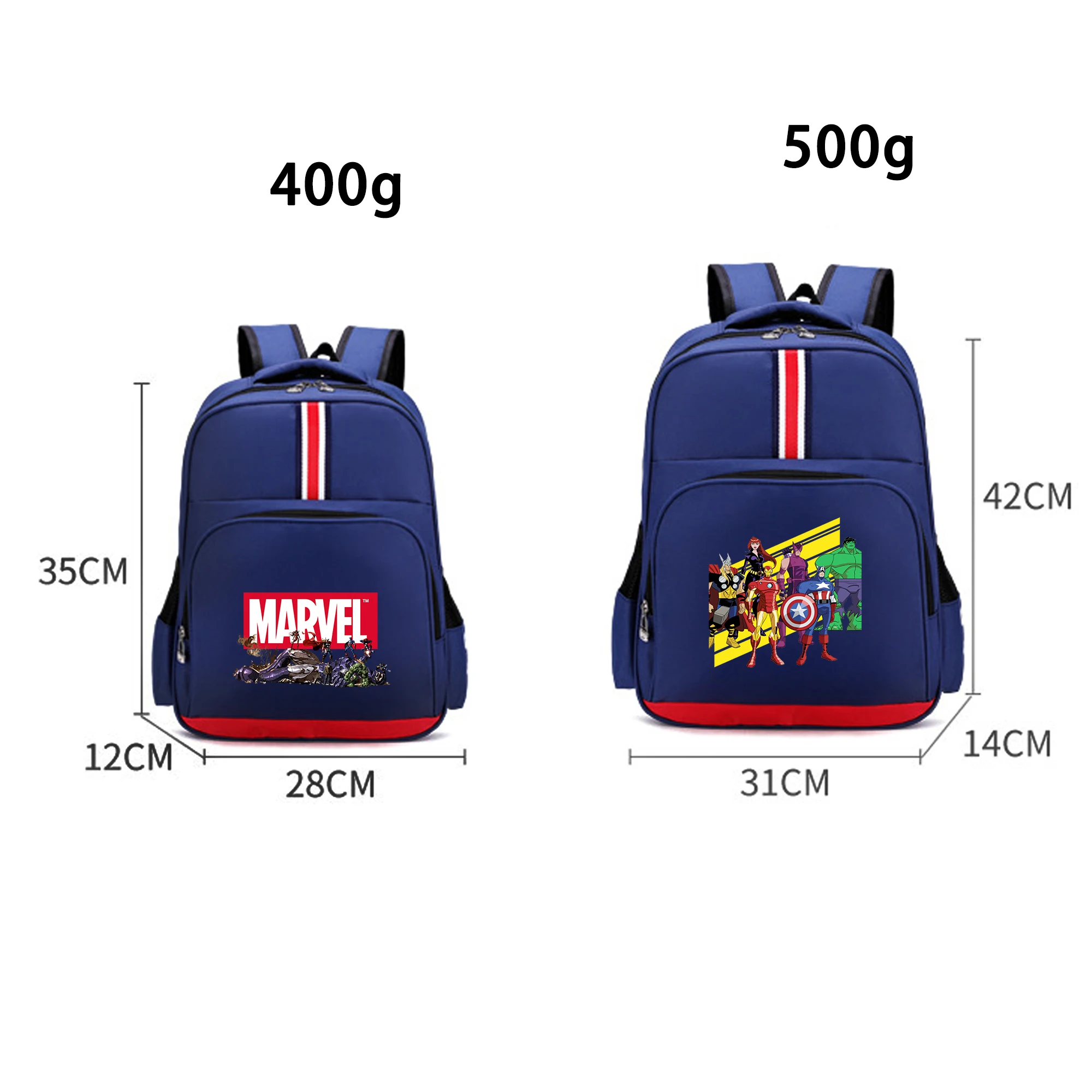 Disney Marvel Heroes Avengers School Bag Movie Cartoon Print Kids Student Supplies Backpack Teenager Cute Storage Knapsack Gift