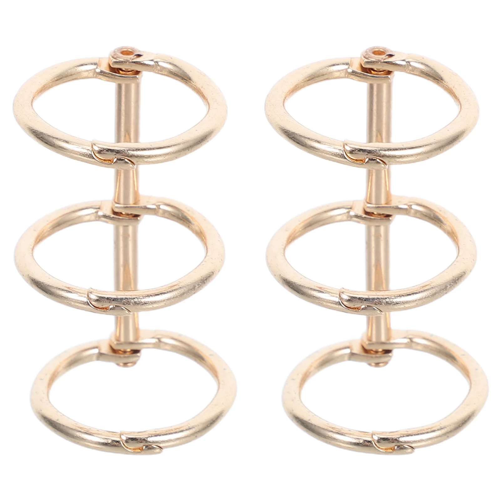

2Pcs Metal Calendar Binding Rings Loose Leaf Binder Clips Practical DIY Rings for Notebook Travel Diary Photo Album Organizer