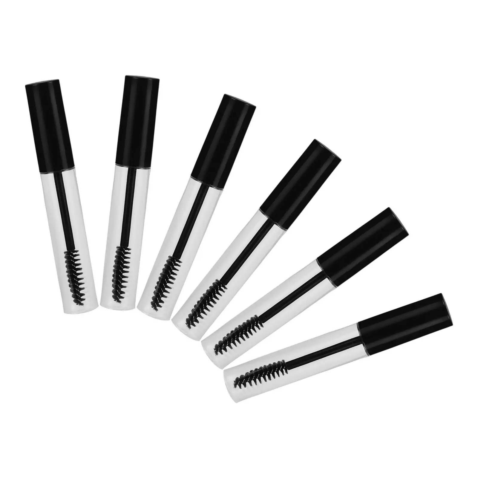 6 Pcs Empty Tube Eyelashes Bottle Mascara Container Air Traffic Control Cream Brush