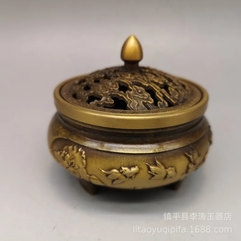 

Brass Incense Burner Ornament Brass Bedroom Study Living Room Home Incense Burner Ornament Collection Dragon Brand Copperware