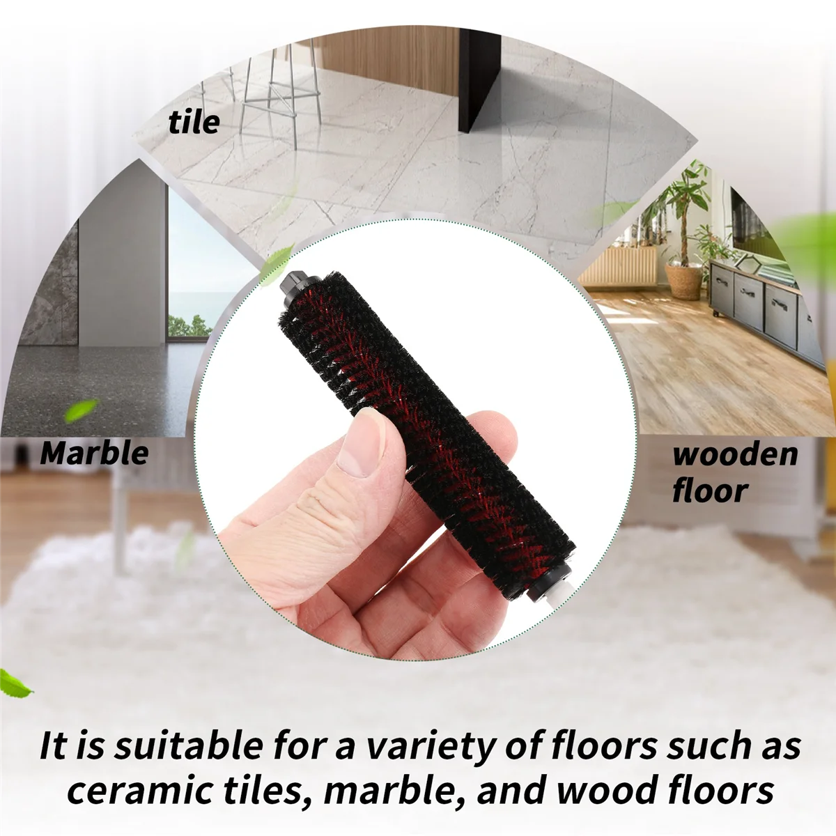 

【Today-Only!】For Roborock S7 MaxV Ultra & S8 Pro Ultra High-Speed Cleaning Brush Washable for Mop Washing and Dock Self-Cleaning