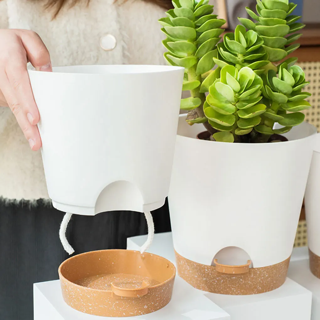 6pieces Flower PotsWith Drainage System For Convenient Watering Lightweight And Portable