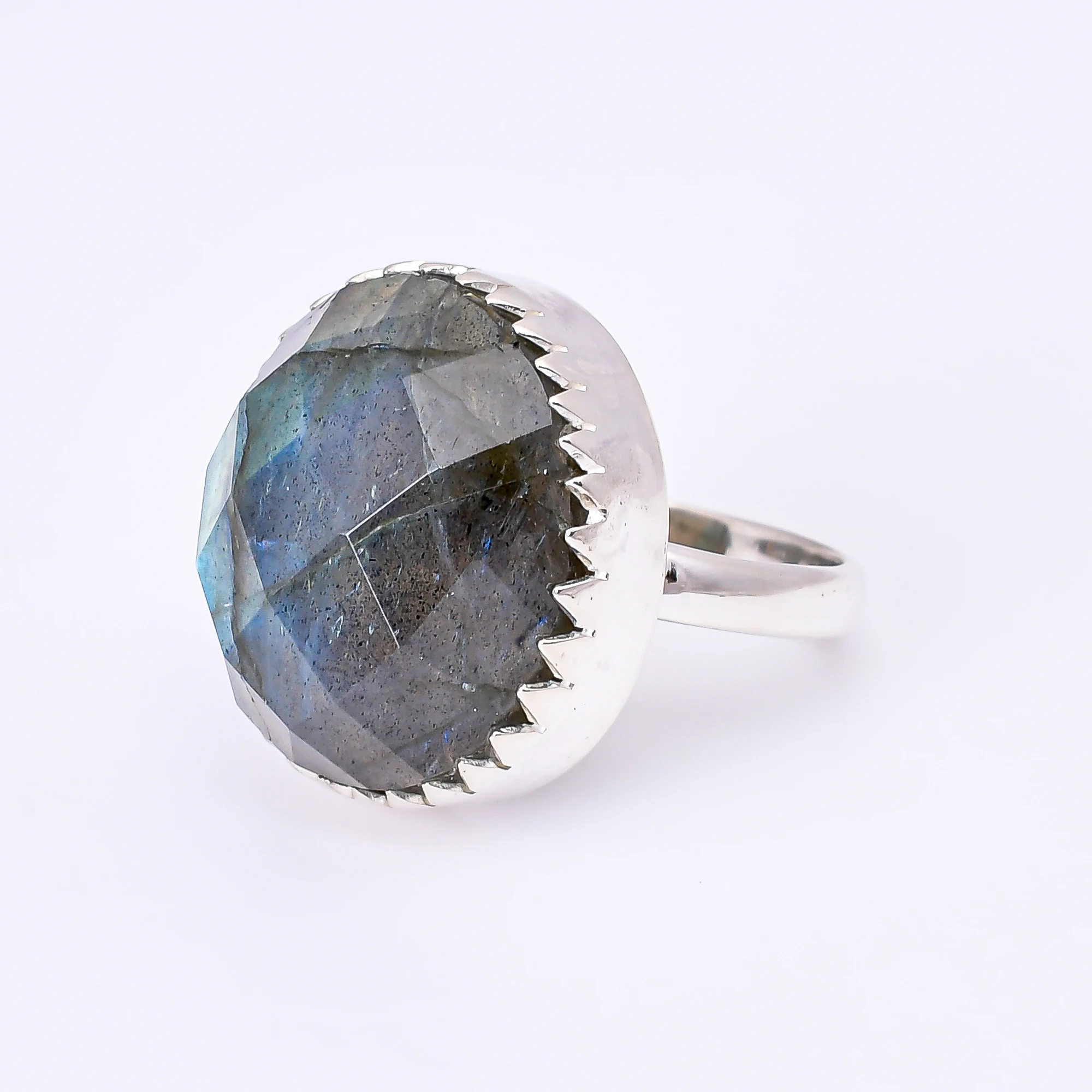 Natural Labradorite gemstone ring 925 sterling silver 23ct  gemstone fine jewelry handmade for women gift