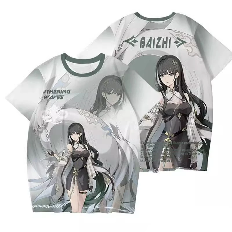 New Role-Playing Game Wuthering Waves 3D Printed t-shirt Men Women Short Sleeve O-Neck tshirt Fashion Harajuku Anime Tee Y2k Top