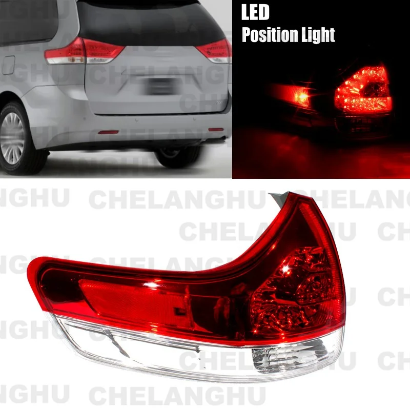 

For Toyota Sienna 2011 2012 2013 2014 1Pc Left Side Outside Tail Lamp Light 81560-08030