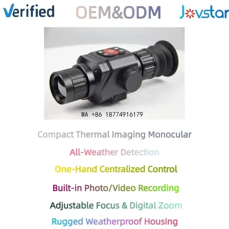 wmwmnu Cost-effective High-definition 384x288 Lightweight Plastic Monocular Handheld Thermal Imaging Telescope 10.7x8.0 Field