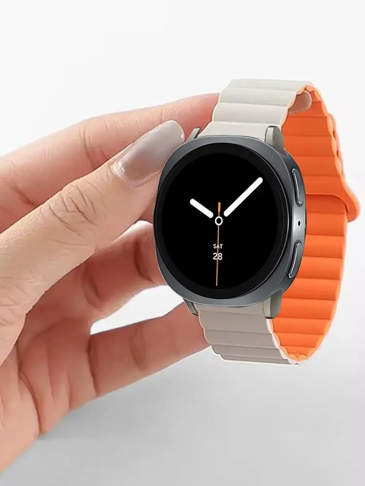 Magnetisches Band für Samsung Galaxy Watch 8 Classic/8 44 mm 40 mm 46 mm Silikon-Ersatzgürtelarmband Correa Galaxy Watch 8 Armband