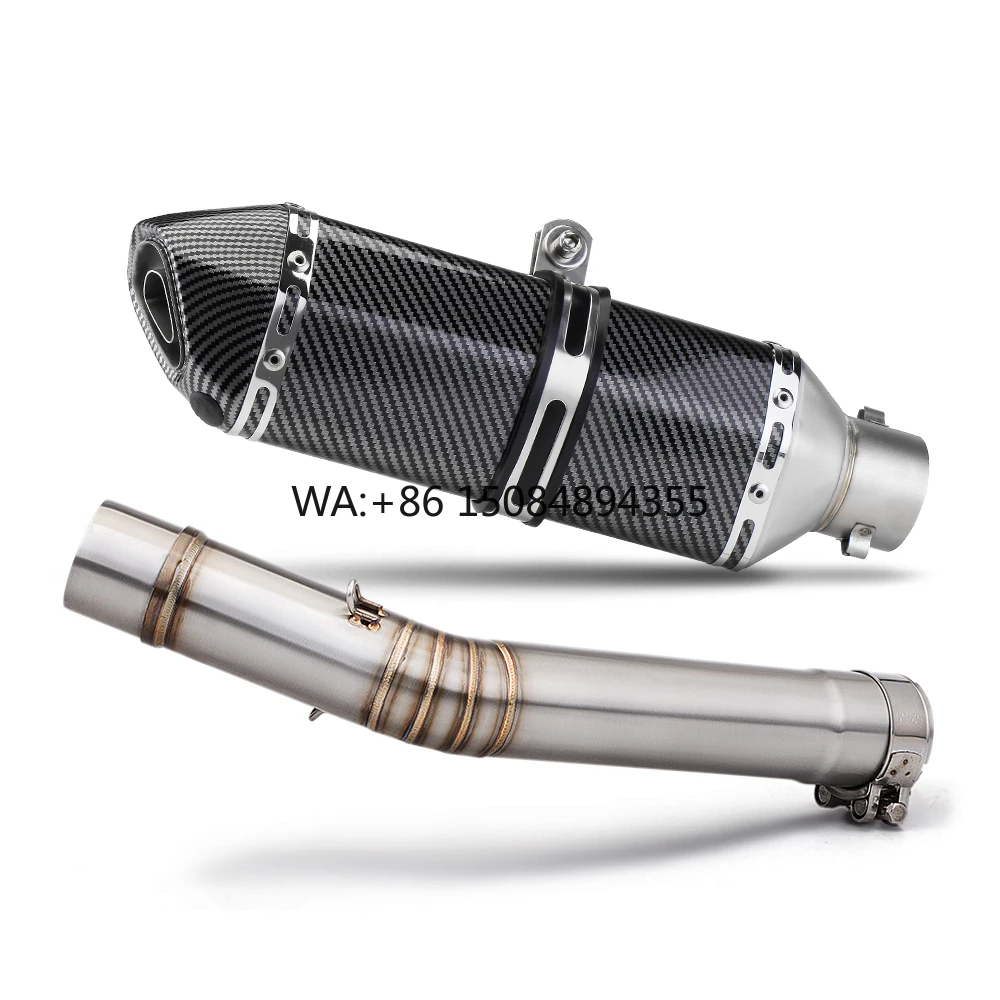 For YZF-R6 1998 - 2005 Motorcycle Exhaust Escape Modified Mid Link Pipe Moto Muffler Connect