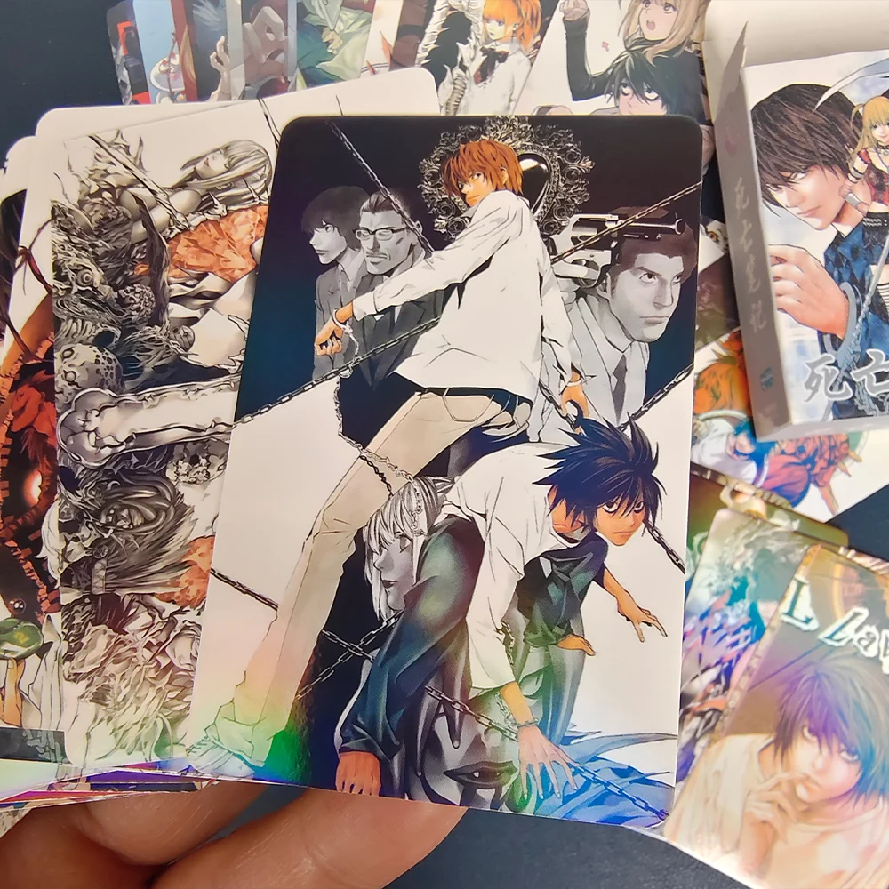 Death Note Manga Laser Lomo Card Album Characters Photocard for Fans Collection Cards Random Cover