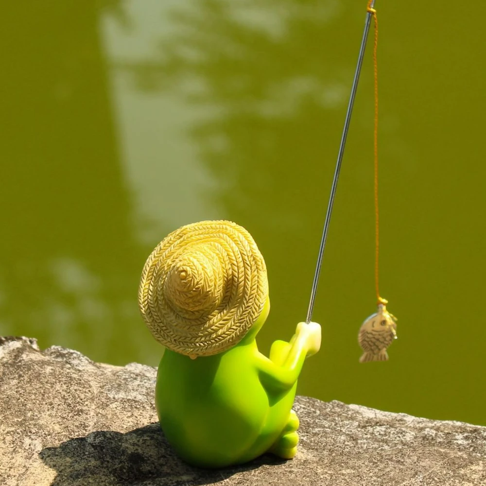 Aquarium Fish Buy - Statua di Rana da Giardino, Ornamento