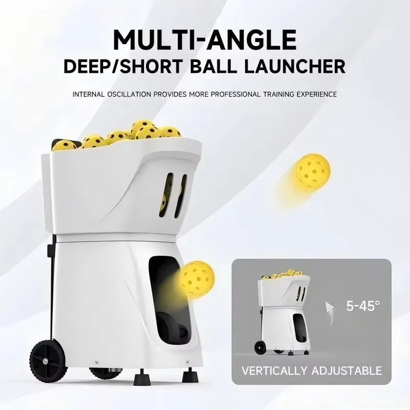 

Seller Latest PP-Smartpro Smart Pickleball Ball Machine Trainer APP Control Automatic Single Double Partner Training Device