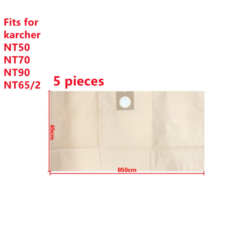 ケルヒャーnt18 nt20 nt25 nt30 nt50 nt70 nt90 nt65/2 wd1s wd1掃除機バッグパーツアクセサリー用ダストフィルターバッグ