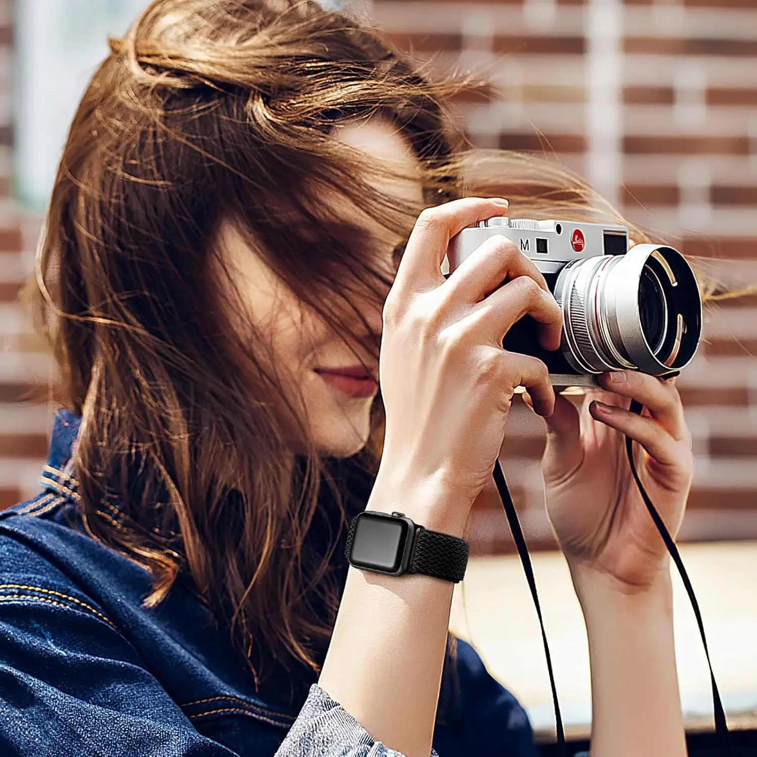 حزام ساعة Lerobo نايلون قابل للتمدد بحلقة منفردة، متوافق مع Apple Watch Series 11-1، SE/Ultra 3 2 1 38/40/41/42/44/45 مم/46 مم/49 م #5