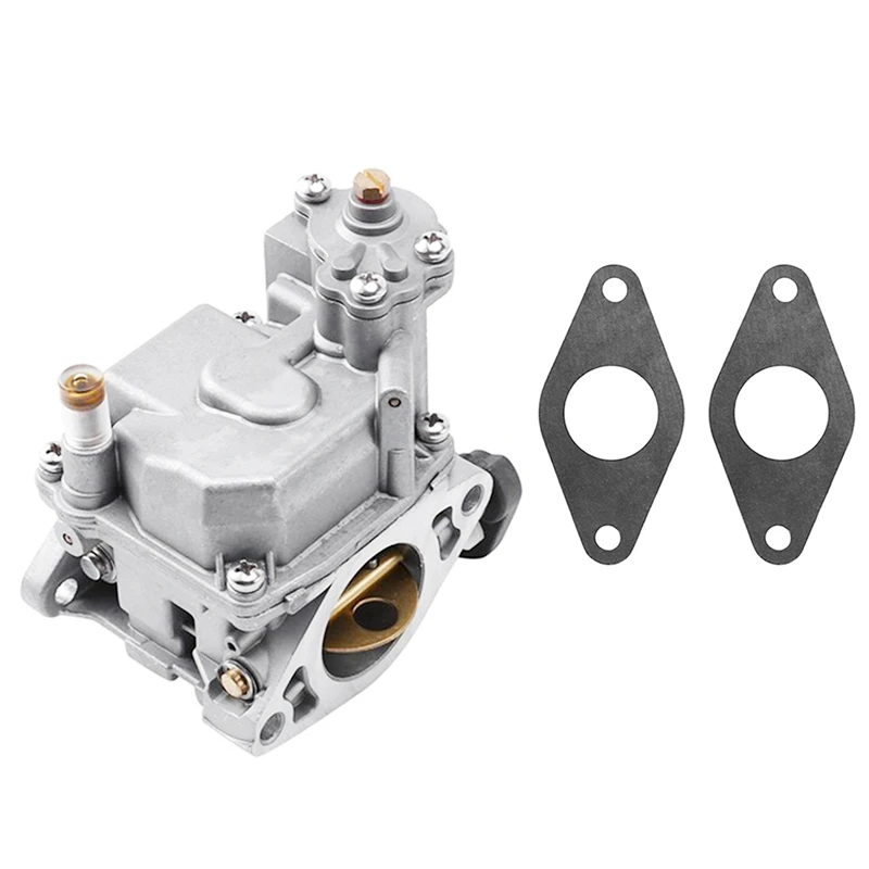 Outboard Motors Engine 66M-14301-12 Carburetor Assy With Gaskets (2 Pcs) 66M-13646-00 For Yamaha 4 Stroke 15Hp F15 Accessories