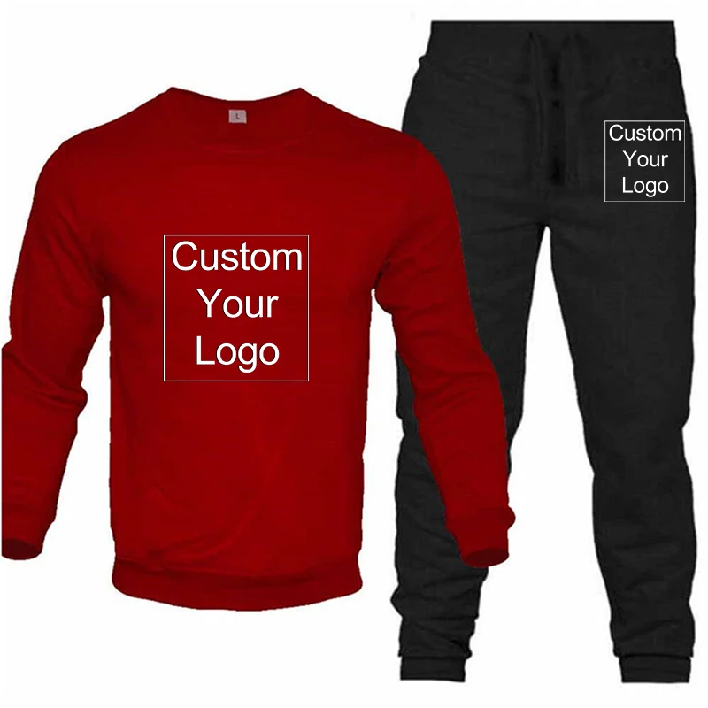 Custom Logo Man Pants Sets Tracksuit Men Clothing Men\'s Clothes for Men Fashion Hoodie and Pants Suit New in Sweatshirts Pant