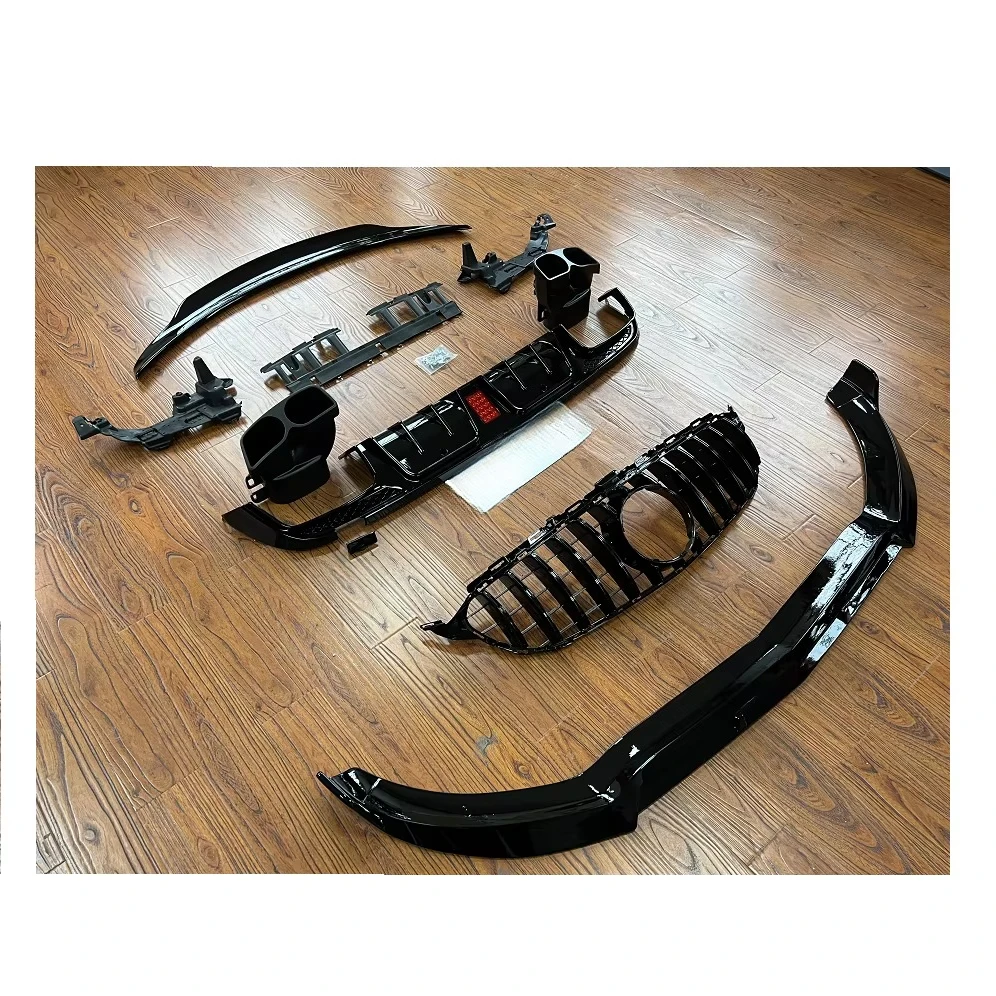 

XLstyling Rear Diffuser Car Front Bumper Lip Splitter Body kit GT Grille Spoiler for W205 C205 Sedan Coupecustom
