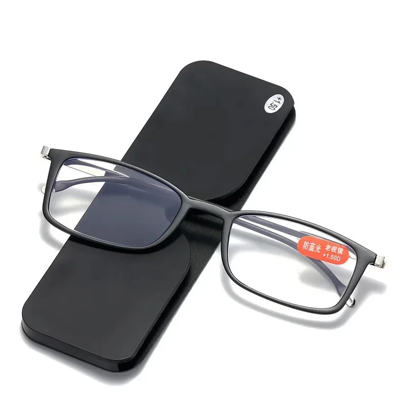 2021Ultra HD Anti-blue Paper Reading Glasses Mobile Phone Portable Flat Reading Glasses Comfortable Anti-fatigue Reading Glasses