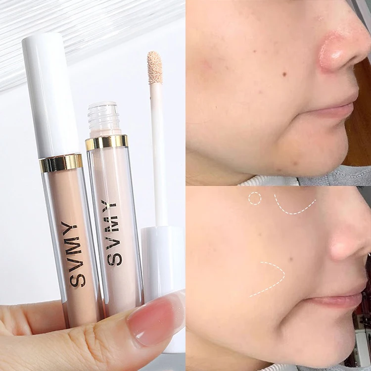 Feuchtigkeitsspendende Aufhellende Concealer-Creme Volle Deckkraft Foundation Abdeckung Akne Augenringe Ölkontrolle Flüssiger Gesichtskontur-Stift – Detail 23