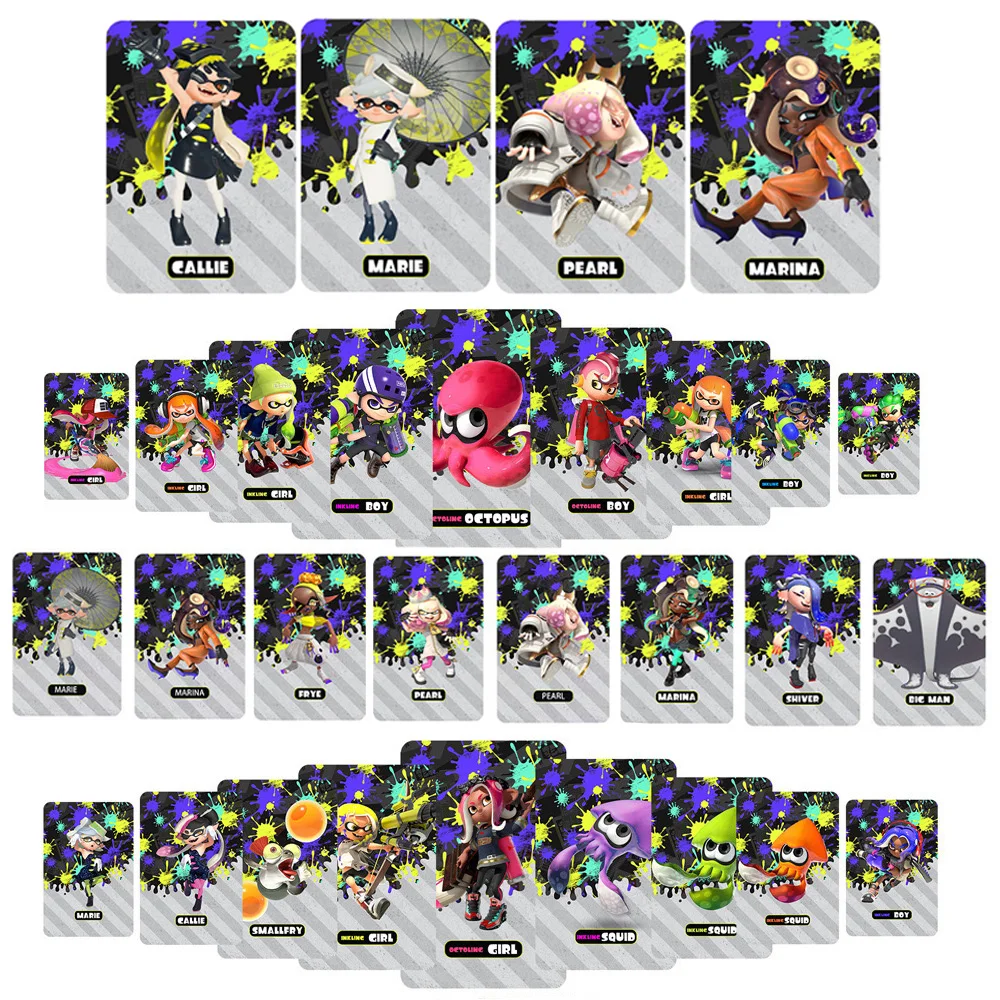 nowy Splatoon3 Pearl Marina Callie Marie Card Splatoon 3 karty NS Switch gra karta NFC Splatoon uniwersalna karta łącząca