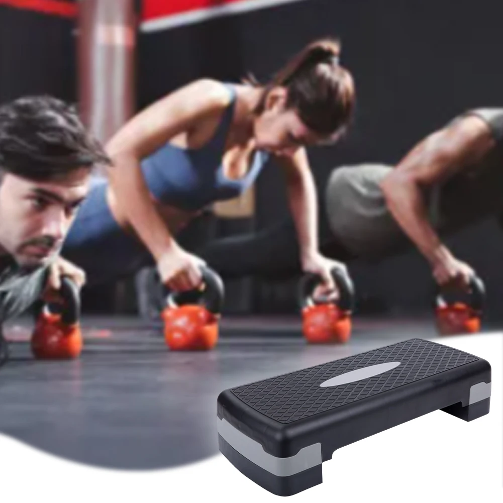 Base paso a paso para Fitness aeróbico, ejercitador de Pedal Cardio antideslizante, accesorio de entrenamiento con rodamiento de pesas, 1 par
