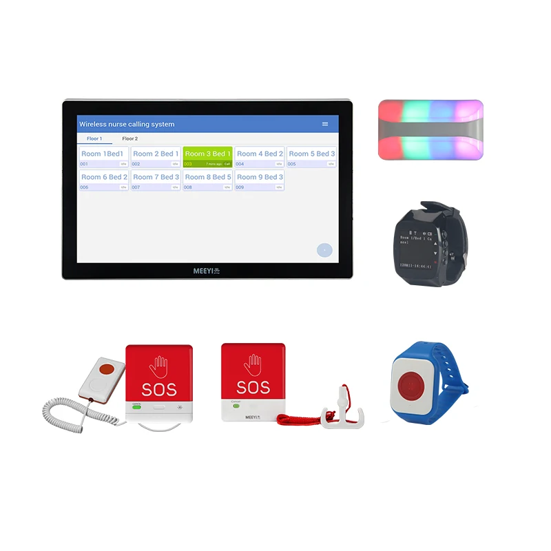 Nursing Home Caregiver Call Bell Button Wireless Elderly Pager System