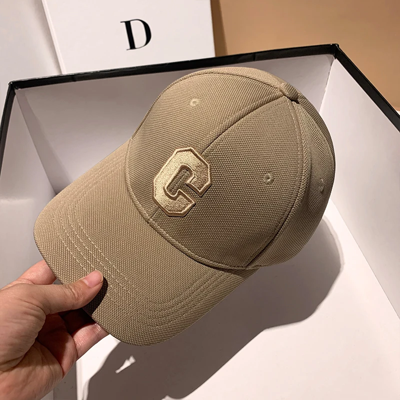 Hats for Men 2022 New C Letter Embroidered Baseball Cap Kpop Fashion Couple Snapback Cap Men and Women Sun Hats Chapeau Homme