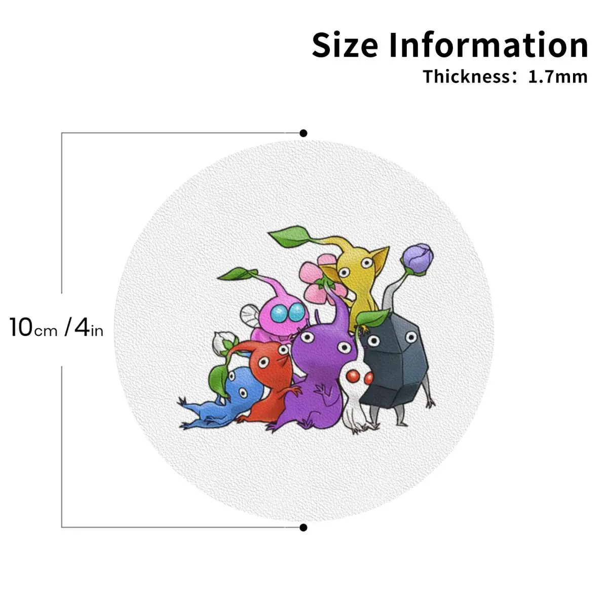 

170 Pikmin Ideas, игровые художественные подставки, кожаные салфетки, водонепроницаемые изоляционные кофейные коврики для дома, кухни, обеденные подушечки, набор из 4 шт.