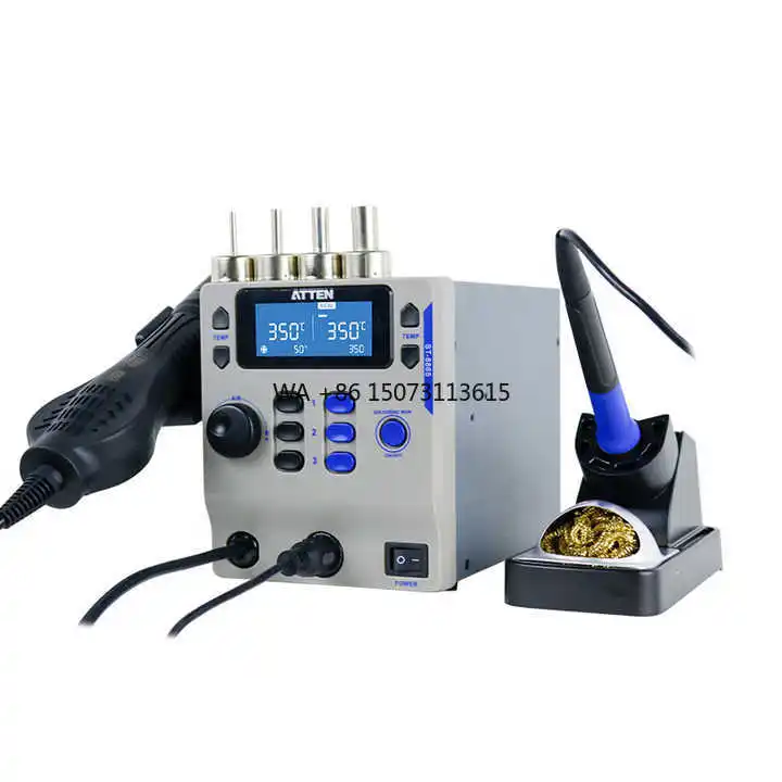 ATTEN ST-8865 2 in 1 Rework Station Constant Temperature Adjustable Temperature Digital Display Soldering Station Hot Air Gun