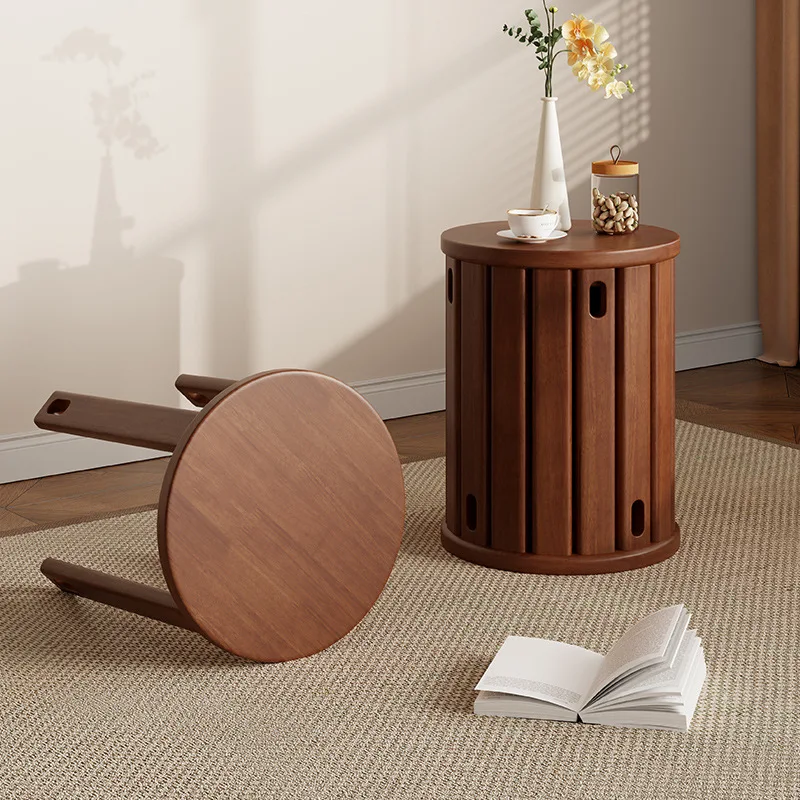 #Modern Solid Wood Tea Table Stool Adjustable Backrest Multi-Functional New Chinese Home Dining Furniture