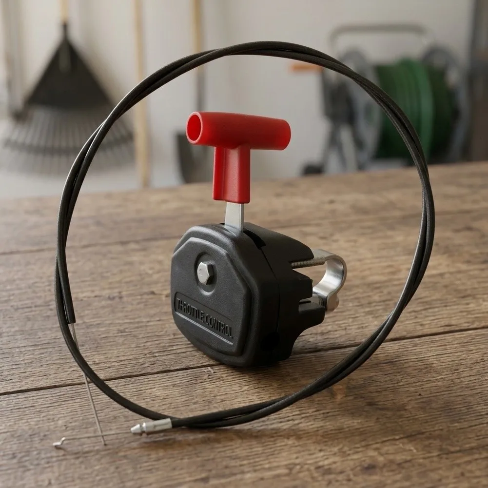 For Coshar-Compatible 60 Inch Throttle Cable with Switch Handle for Lawn Mowers with Standard Throttle Cable Exit Points