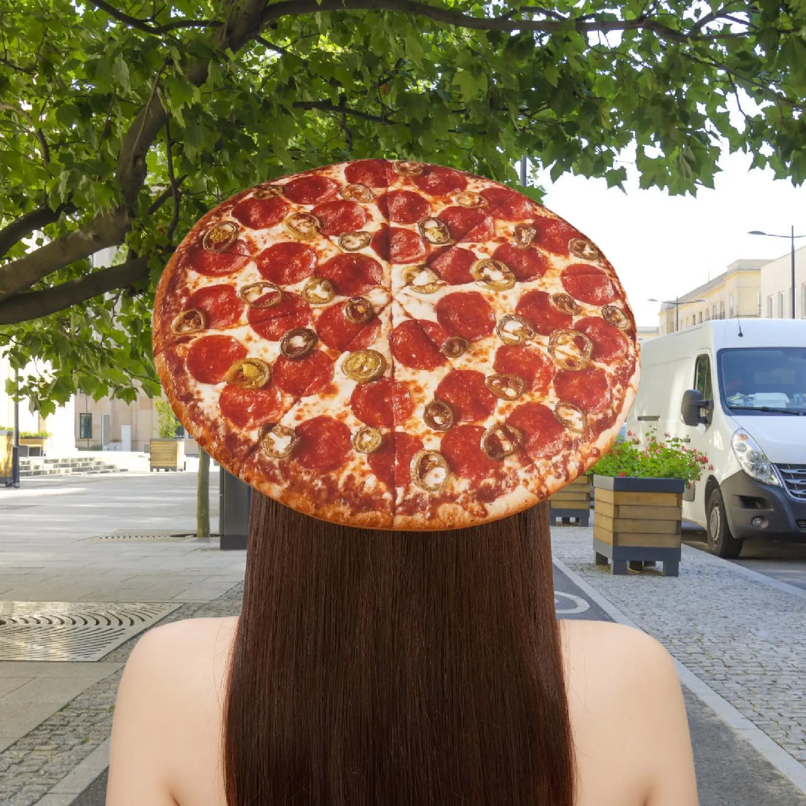 

Pizza Hat Headdress Cosplay Fast Adults Carnival Party Toy Play Hat