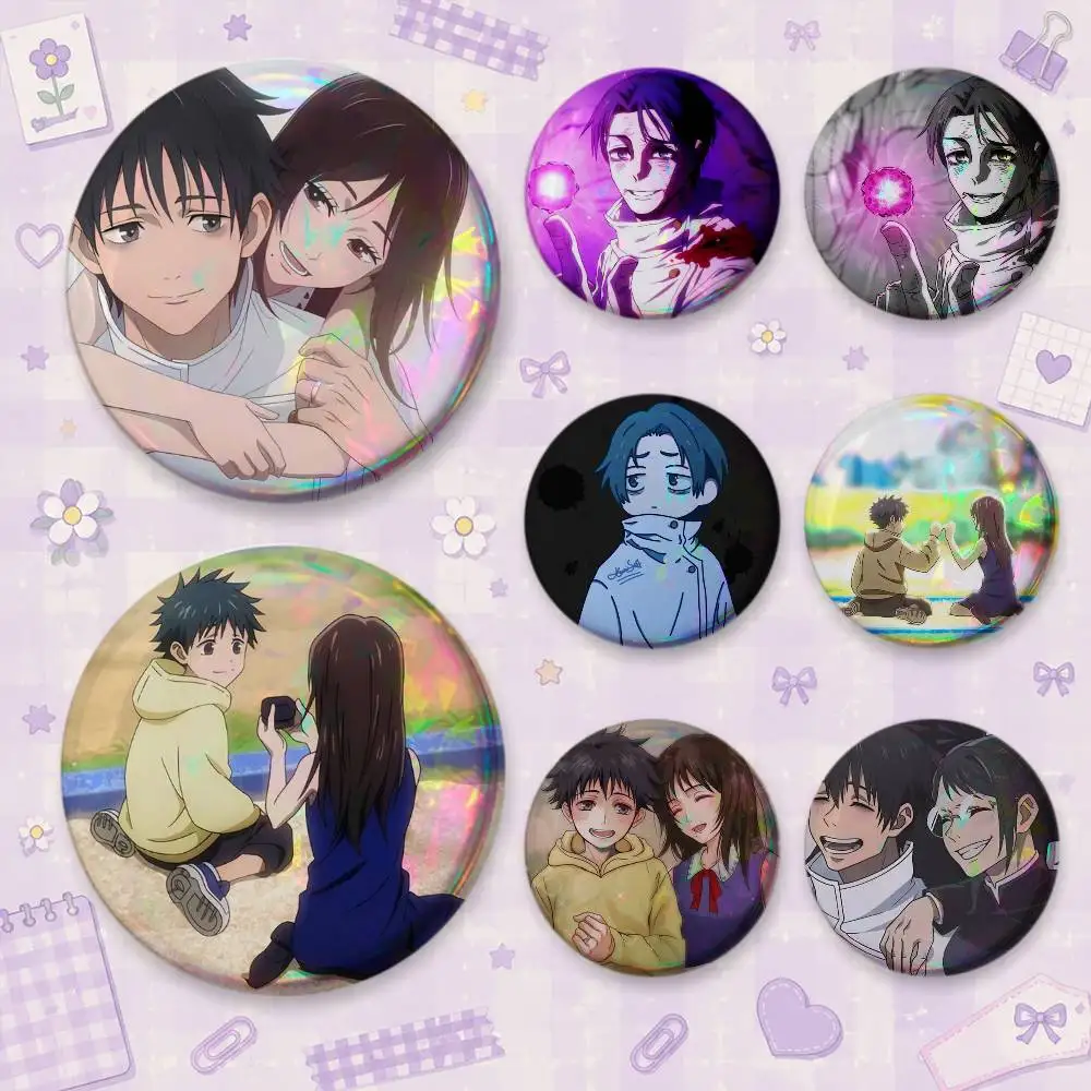 Yuta Okkotsu Rika Jujutsu Kaisen Brooches Cartoon Badge Pins Backpack Hat Accessories Friend Gift