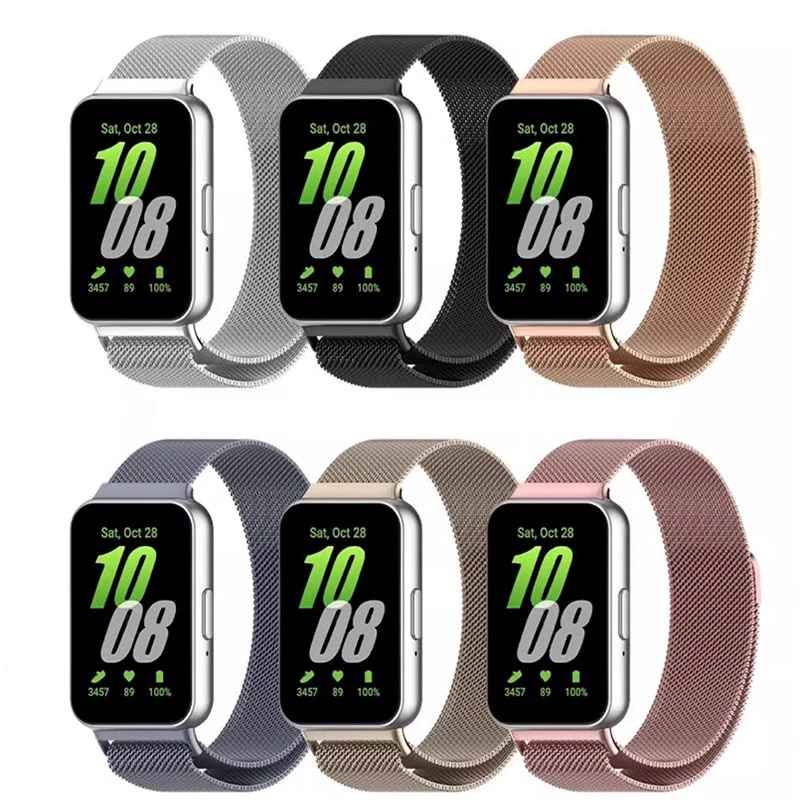 Magnetic Metal Strap For Samsung Galaxy Fit 3 Smart Watchband Replacement WristbandBracelet for Galaxy Fit 3 Correa Watch Straps image 6