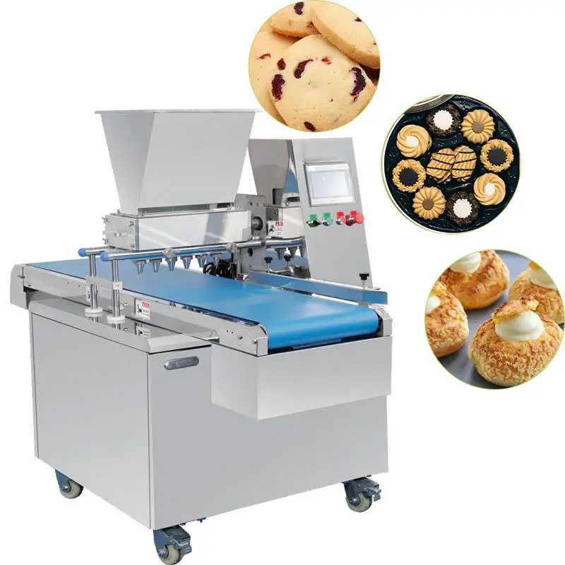 Full Automatic Biscuit Cutter & Cookie Making Machine for Grain Products Industrial Pastry Forming Machine for Bakery