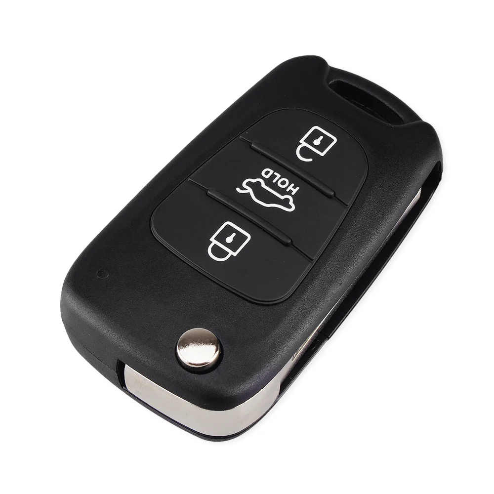 KEYYOU 3 Nút Flip Remote Vỏ Chìa Khóa Dành Cho Xe Hyundai I30 IX35 Kia K2 K5 Sportage Picanto 3 Rio Gấp Gọn phím Remote Cắt Lưỡi Dao