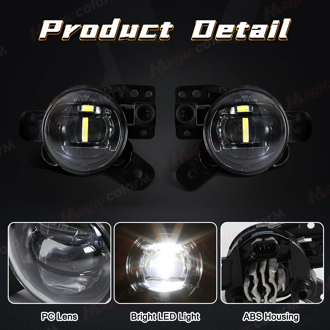 DLAA LED الضباب الخفيف لشروليه كولورادو 2023 2024 مصباح الضباب المصد الأمامي المصابيح الأمامية القيادة فوجليت اكسسوارات السيارات 12 فولت #3