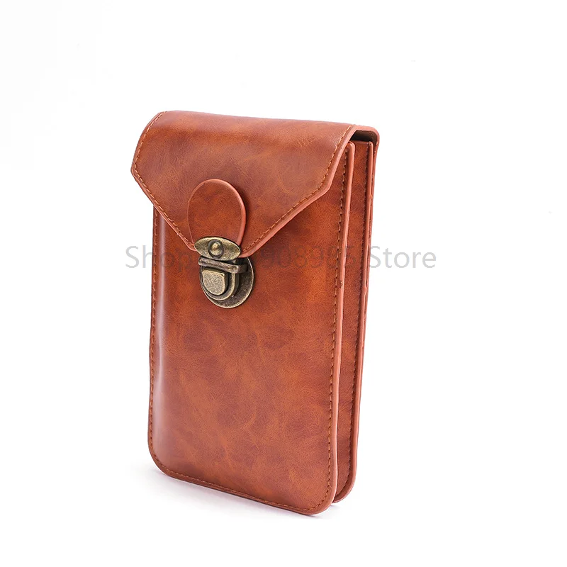 スチームパンクスマートフォンホルスタークラスプ付き中世バイキングヒップポーチ革電話バッグアンティークベルトアクセサリー財布男性女性